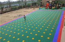 亞強體育施工案例:塑膠幼兒園場地施工,